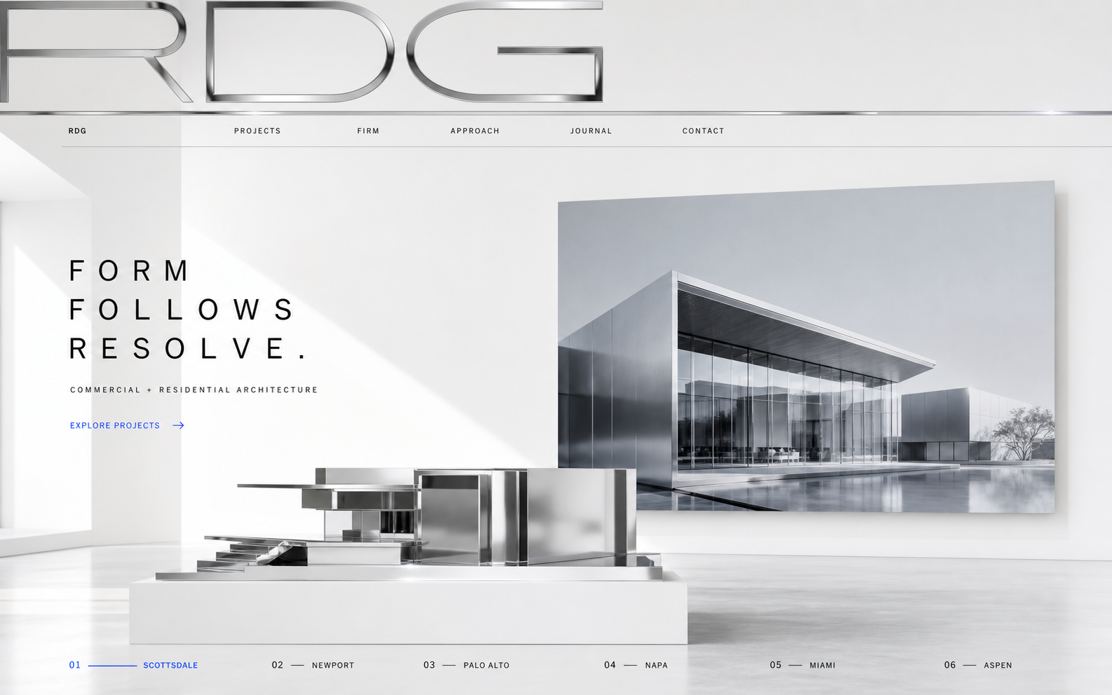 Chrome Gallery website direction