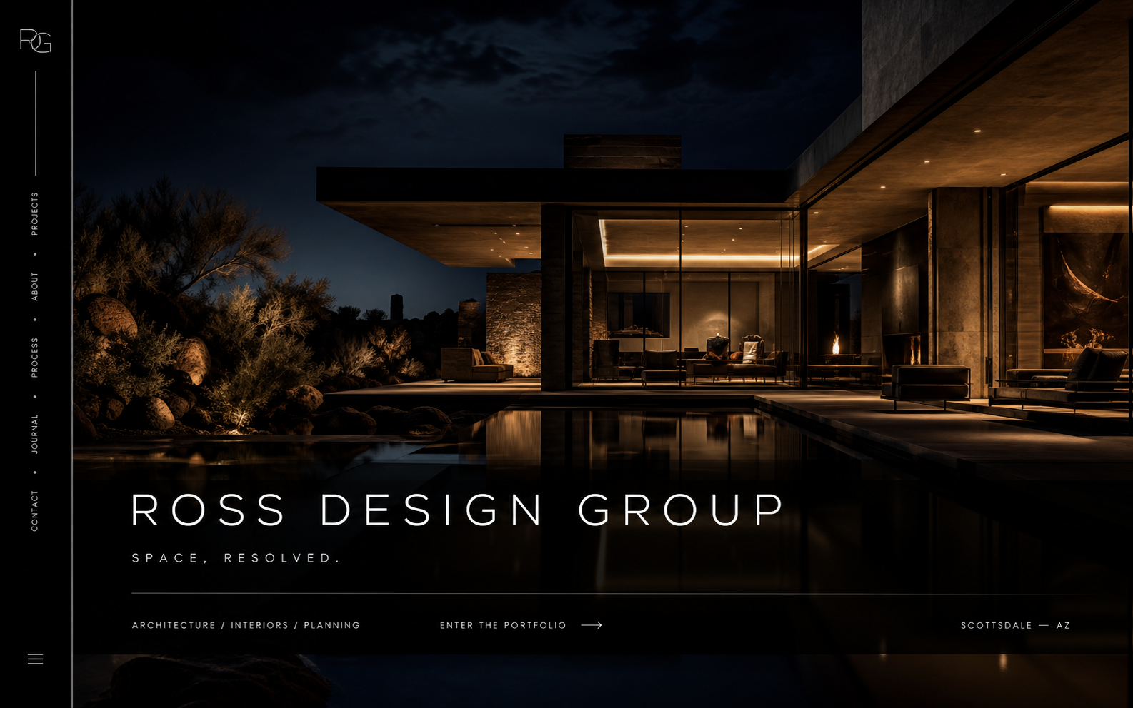 Cinematic Black website direction